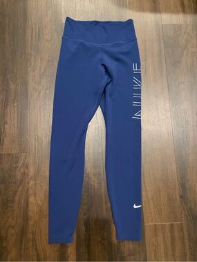 Nike Blue Full Length Leggings Women’s Small